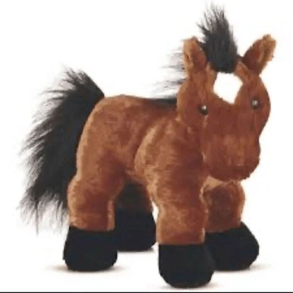 Ganz Webkinz Brown Arabian Horse Plush Stuffed Animal HM101